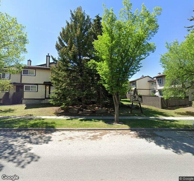 Street view of 16-115 Bergen Road NW, Calgary