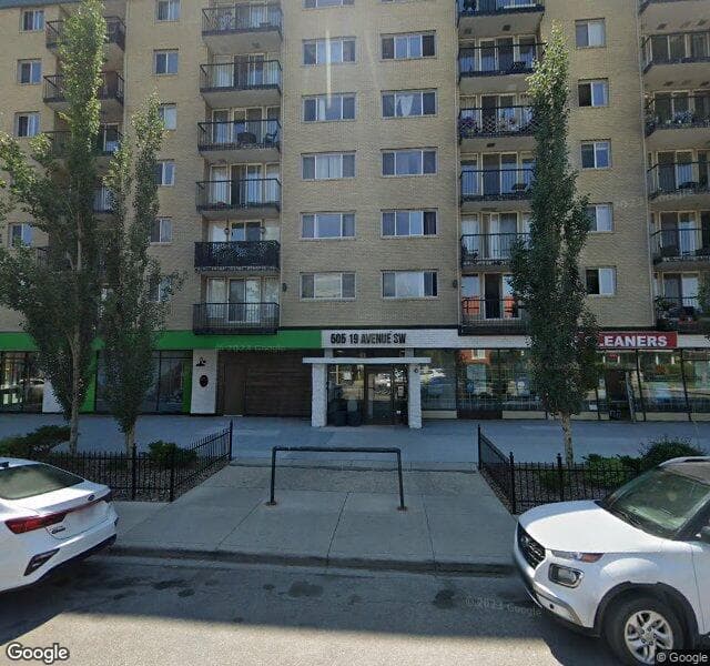Street view of 505 19 Avenue SW, Calgary
