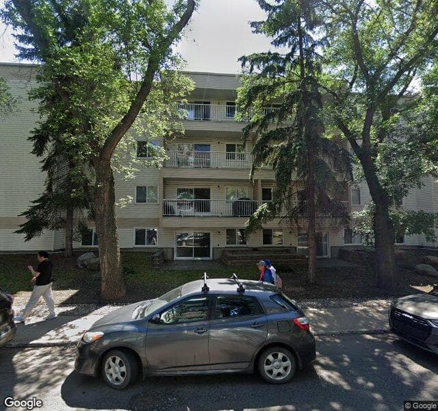 Street view of 304-8149 111 Street NW, Edmonton