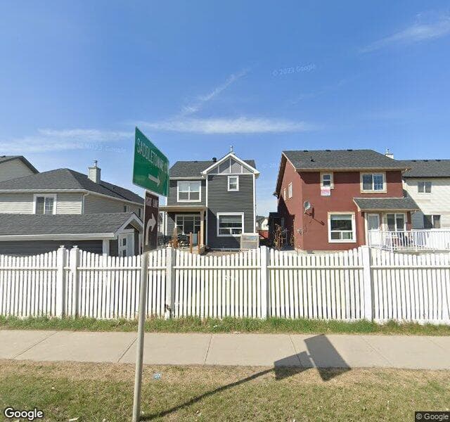 Street view of 63 Saddlemont Crescent NE, Calgary