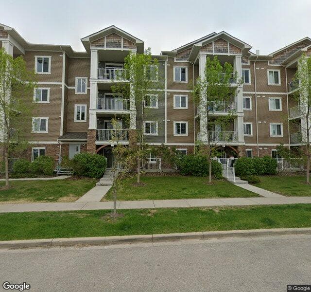 Street view of 208-304 Cranberry Park SE, Calgary