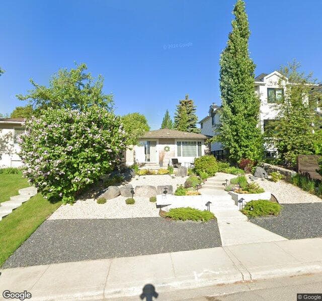 Street view of 3809 Parkhill Street SW, Calgary