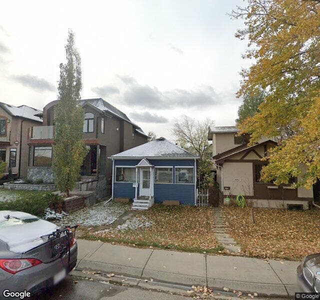 Street view of 2213 8 Avenue SE, Calgary