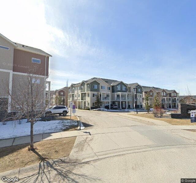 Street view of 206 Redstone View NE, Calgary