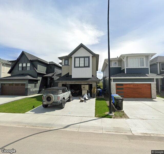 Street view of 322 Creekstone Way SW, Calgary