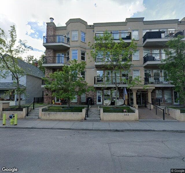 Street view of 106-323 18 Avenue SW, Calgary