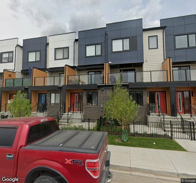 Street view of 8528 21 Avenue SE, Calgary