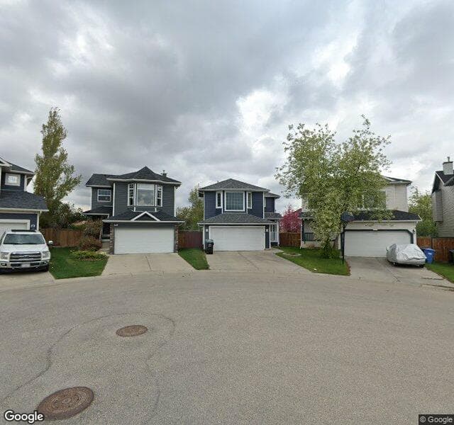 Street view of 218 Bridlewood Place SW, Calgary