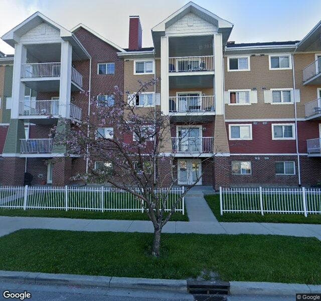 Street view of 4104-10 Prestwick Bay SE, Calgary