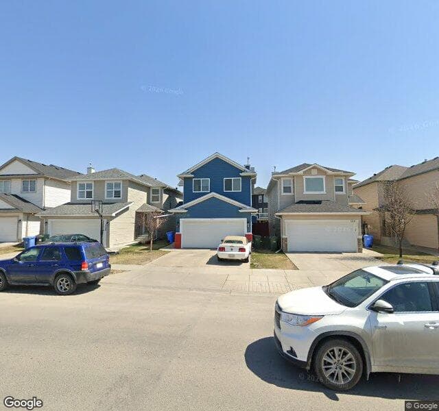 Street view of 124 Saddlecrest Boulevard NE, Calgary