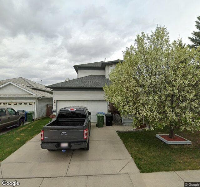 Street view of 158 Saratoga Close NE, Calgary