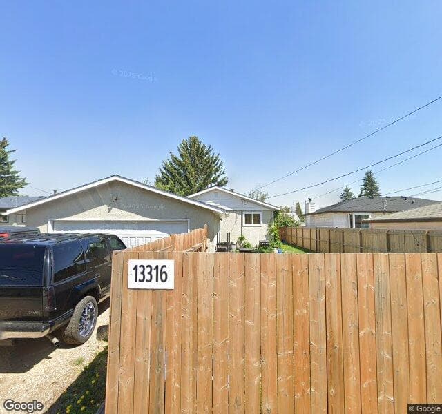 Street view of 13316 106 Street NW, Edmonton