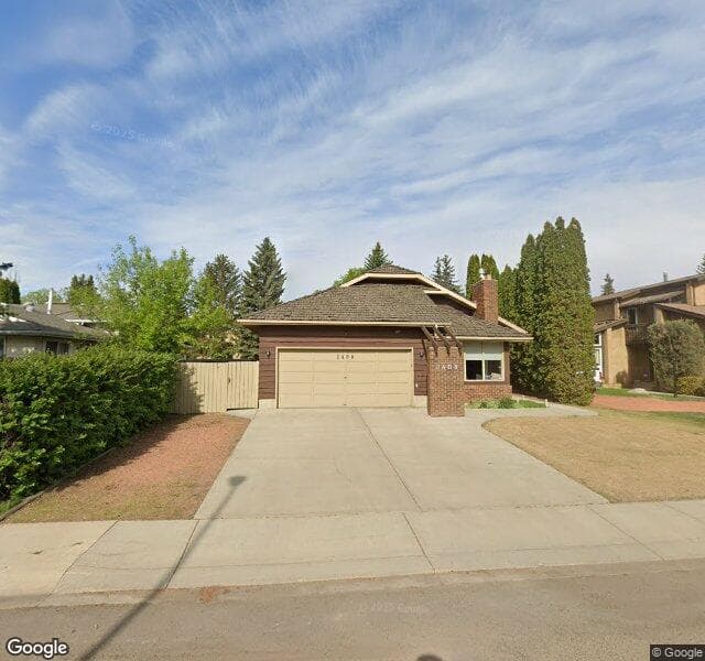 Street view of 2408 115 Street NW, Edmonton