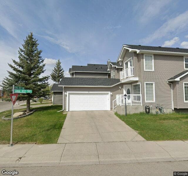 Street view of 28 Coral Reef Link NE, Calgary