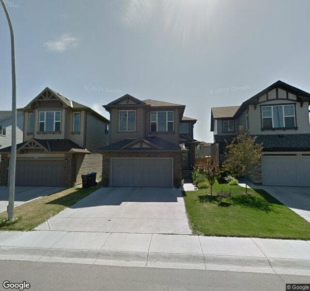 Street view of 160 Brightoncrest Manor SE, Calgary