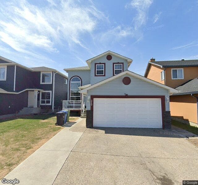 Street view of 210 Taracove Landing NE, Calgary