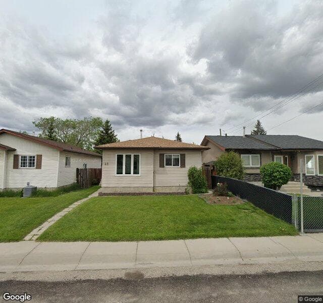 Street view of 23 Abbercove Road SE, Calgary