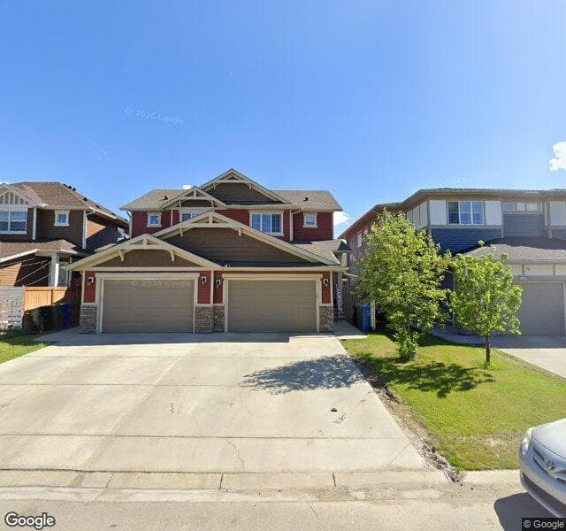 Street view of 98 Saddlelake Terrace NE, Calgary