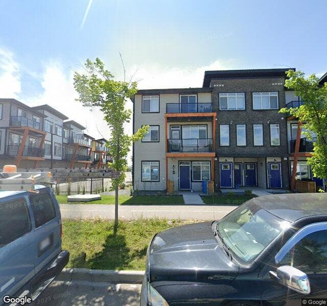 Street view of 209-414 Seton Passage SE, Calgary