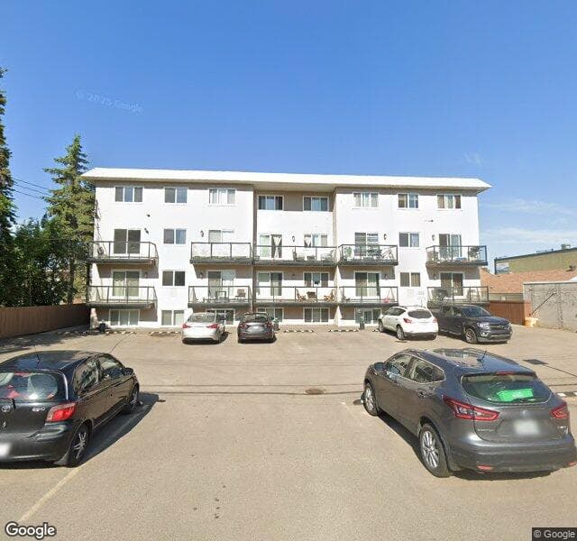 Street view of 109-11429 124 Street NW, Edmonton