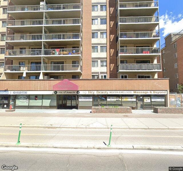 Street view of 303-1334 12 Avenue SW, Calgary