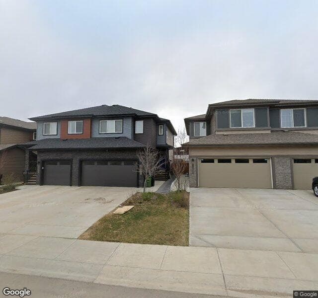 Street view of 7633 Koruluk Place SW, Edmonton