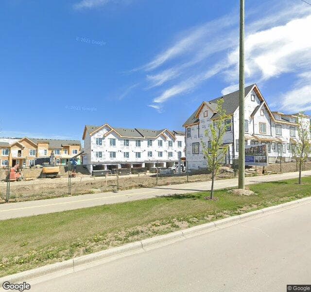 Street view of 214 Livingston Common NE, Calgary