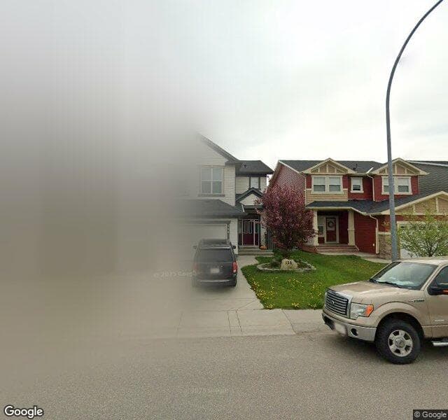 Street view of 158 Silverado Bank Circle SW, Calgary