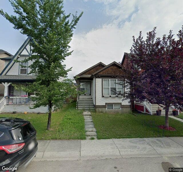 Street view of 219 New Brighton Landing SE, Calgary