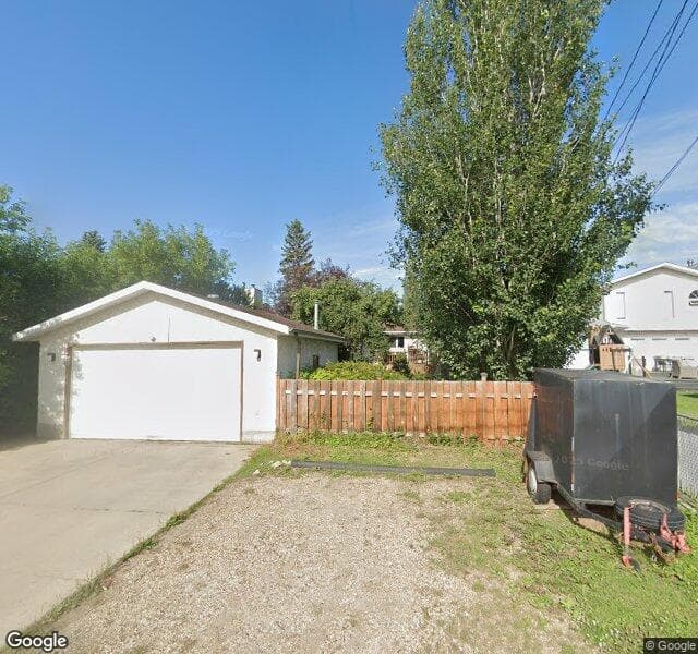 Street view of 9813 152 Street NW, Edmonton