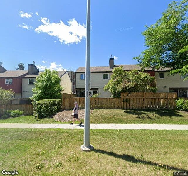 Street view of 35-4740 Dalton Drive NW, Calgary