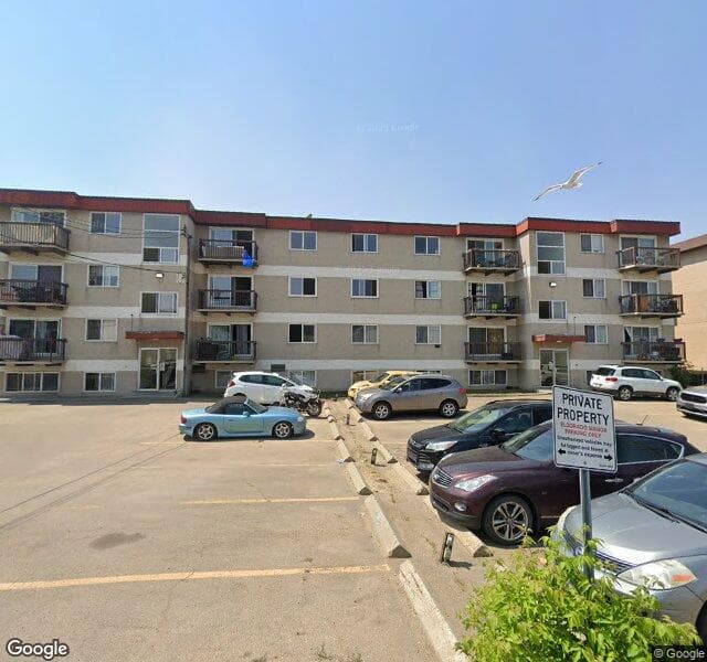 Street view of 305-10725 111 Street NW, Edmonton