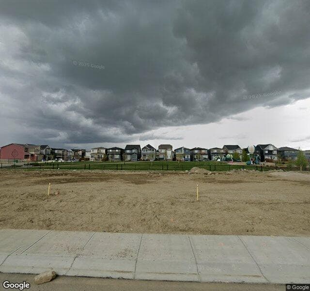 Street view of 98 Creekstone Place SW, Calgary