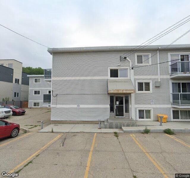 Street view of 202-10815 83 Avenue NW, Edmonton