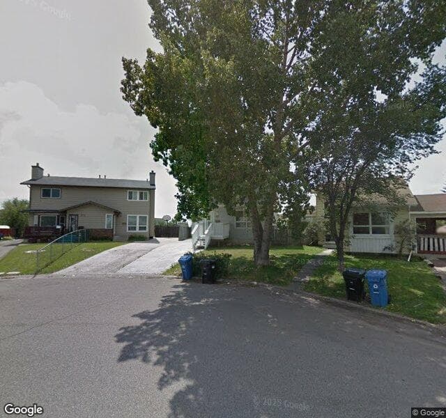Street view of 87 Castleglen Road NE, Calgary