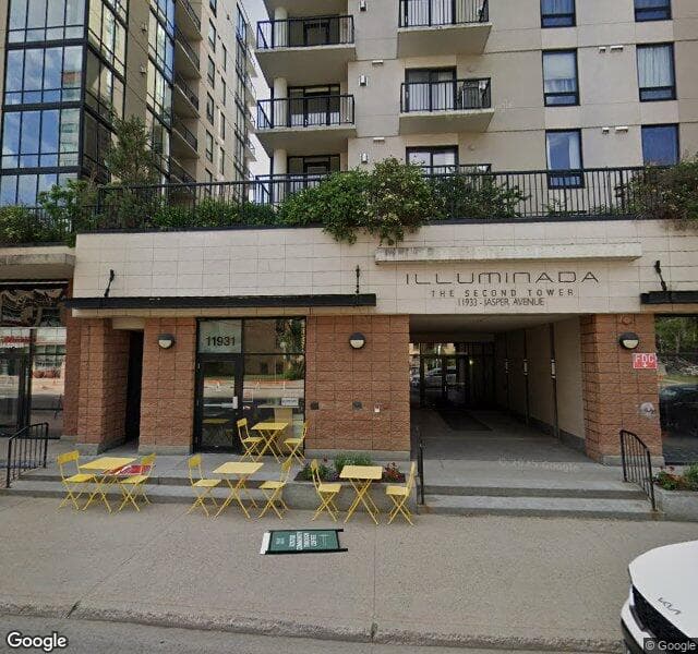 Street view of 1002-11933 Jasper Avenue, Edmonton