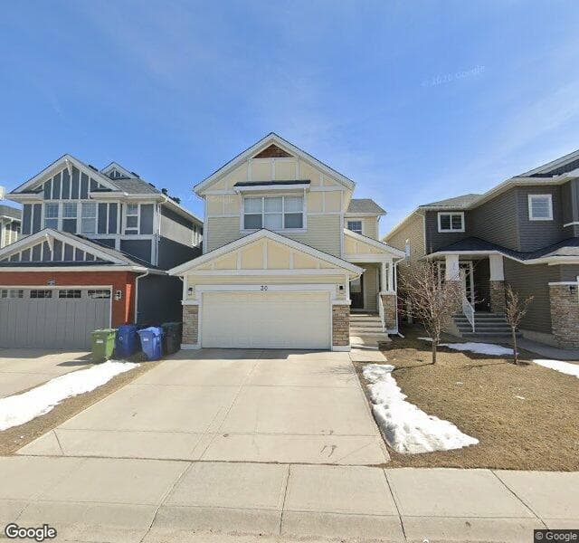 Street view of 30 Redstone Parade NE, Calgary