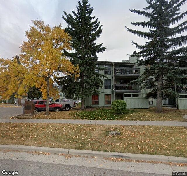 Street view of 123-10120 Brookpark Boulevard SW, Calgary