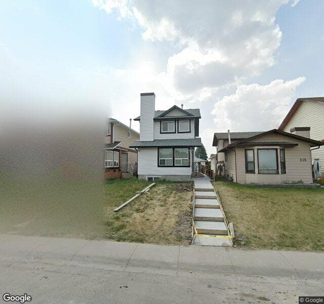 Street view of 313 Falwood Way NE, Calgary