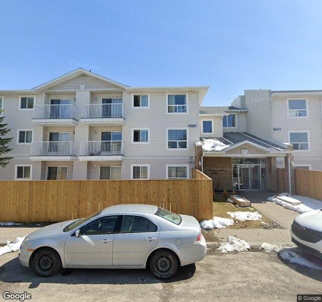 Street view of 303-5555 Falsbridge Drive NE, Calgary