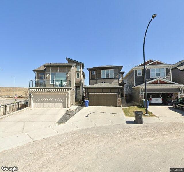 Street view of 39 Sage Bluff Mews NW, Calgary