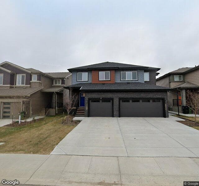 Street view of 7647 Koruluk Place SW, Edmonton