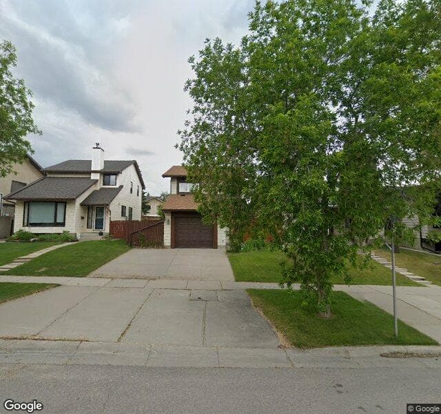 Street view of 1491 Berkley Drive NW, Calgary