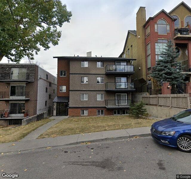 Street view of 302-2308 17B Street SW, Calgary