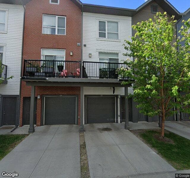 Street view of 127-2560 Pegasus Boulevard NW, Edmonton
