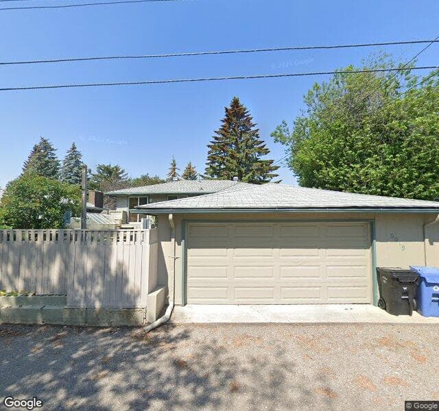 Street view of 5019 Marshall Road NE, Calgary