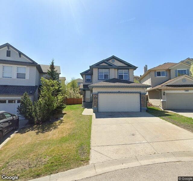 Street view of 133 Panamount Court NW, Calgary