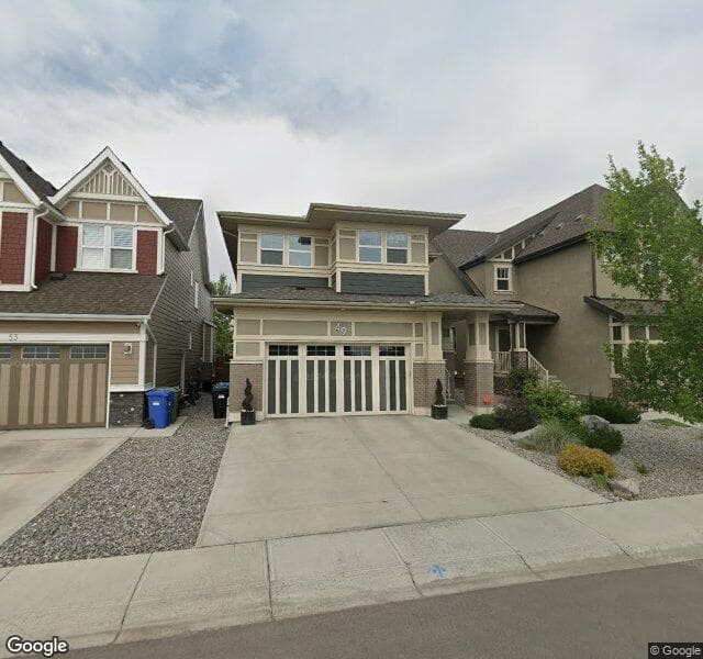Street view of 49 Masters Park SE, Calgary