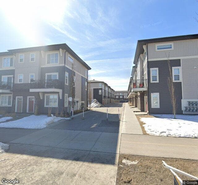 Street view of 402-72 Cornerstone Manor NE, Calgary