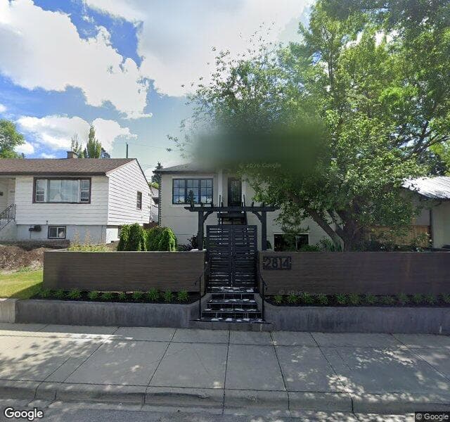 Street view of 2814 14 Street SW, Calgary